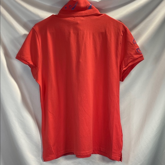 U.S. Polo Assn. Vibrant  Peachy Orange Polo Shirt - Picture 7 of 8